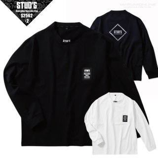 STUD'S スタッズ ハイストレッチ冷感半袖Vネックポロシャツ