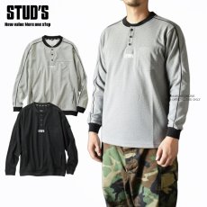 画像1: STUD'S スタッズ 裏ドライメッシュヘンリーネックTシャツ S2564 (1)