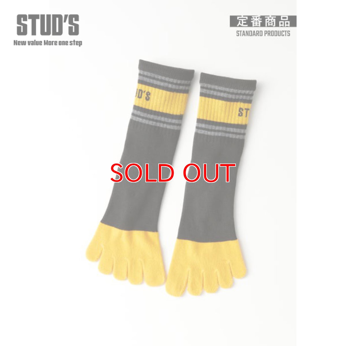 画像4: STUD'S スタッズ 5本指STUD'S 靴下 ショートソックス S3599-3［１足入り］ (4)