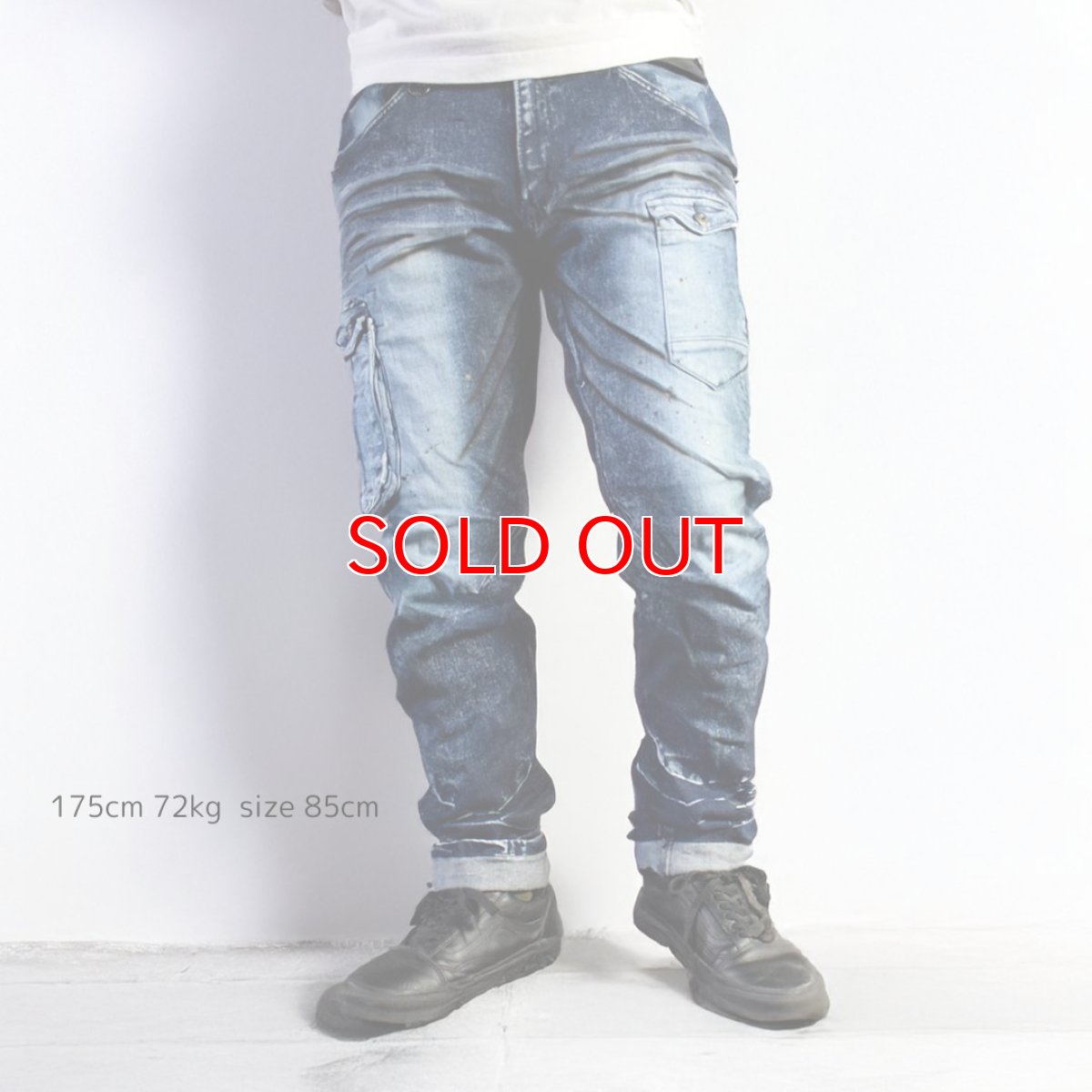 画像6: 特価 セール アイズフロンティア IZ FRONTIER カーゴパンツ ワークパンツ ストレッチ 限定商品 デニム インディゴ ブラック 7342S (6)