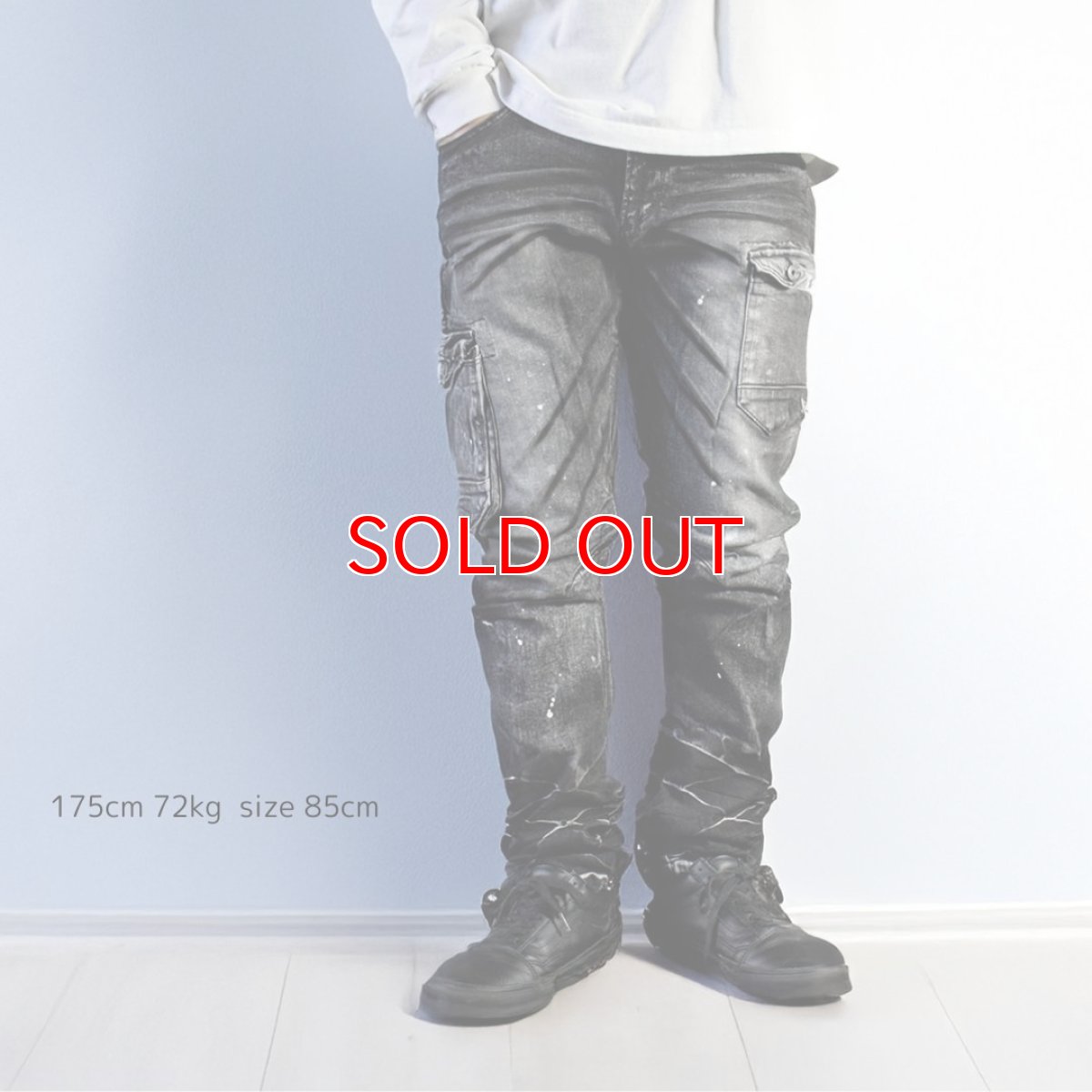 画像5: 特価 セール アイズフロンティア IZ FRONTIER カーゴパンツ ワークパンツ ストレッチ 限定商品 デニム インディゴ ブラック 7342S (5)