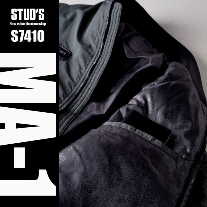 STUD'S スタッズ 防寒 秋冬 CORDURA(コーデュラ) MA-1 S7410│おしゃれ