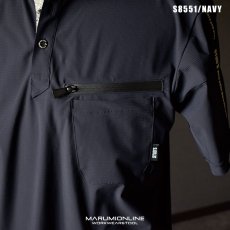 画像4: STUD'S スタッズ ハイストレッチ冷感半袖ポロシャツ S8551 (4)