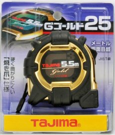 画像1: タジマ G3ゴールドロック-25 5.5m メートル目盛 コンベックス スケール (1)