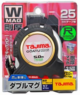 タジマ Tajima スケール 剛厚Gロック-25 GAGL2550×5個 GAGL2550 剛厚Gロック25 5.0m メートル/尺目盛 TAJIMA(タジマ