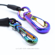 画像3: オーエッチ工業 セーフティコード プレミアム 黒 落下防止 コード 伸縮 ワイヤー ナスカン SCNP-10B (3)