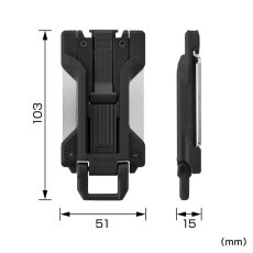 画像3: tajimaタジマ SF-FHLD セフホルダー胴ベルト用 樹脂 フィット カスタム対応※上段用 (3)