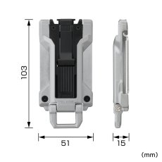 画像3: tajimaタジマ SF-MFHLD セフホルダー胴ベルト用 金属 フィット カスタム対応※上段用 (3)