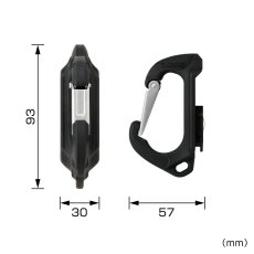 画像4: tajimaタジマ SFSKHR-CS セフ工具ホルダー樹脂 スリムカラビナ小 (4)