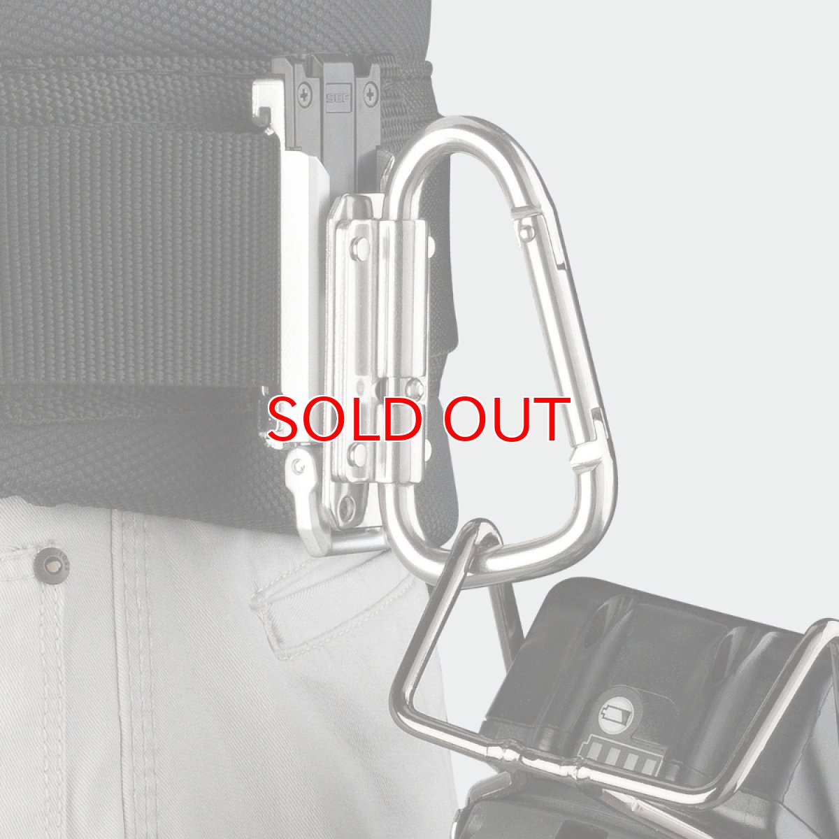 画像2: tajimaタジマ SFSKHS-CSF セフ工具ホルダーステン スリムカラビナ小 折りたたみ (2)