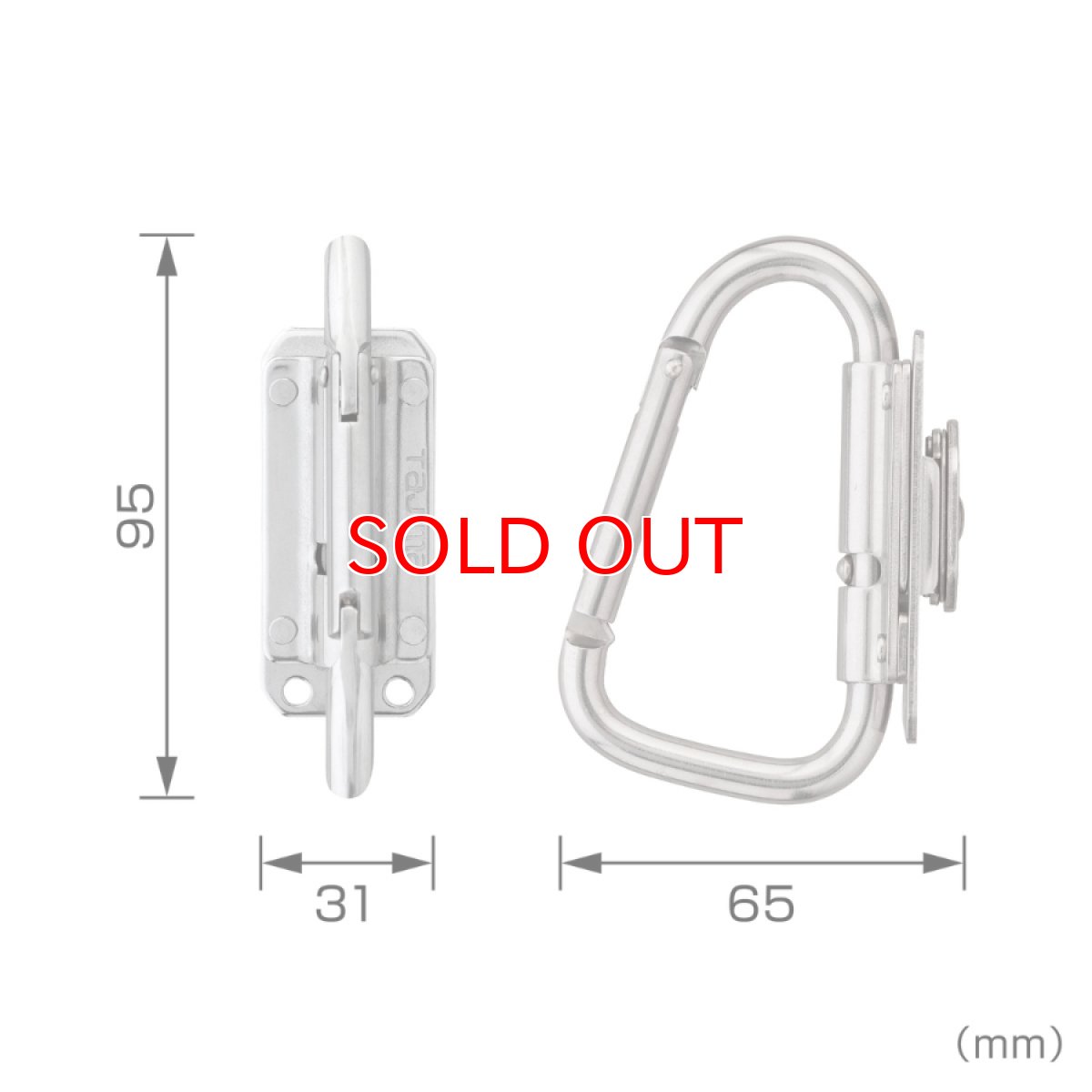 画像4: tajimaタジマ SFSKHS-CSF セフ工具ホルダーステン スリムカラビナ小 折りたたみ (4)