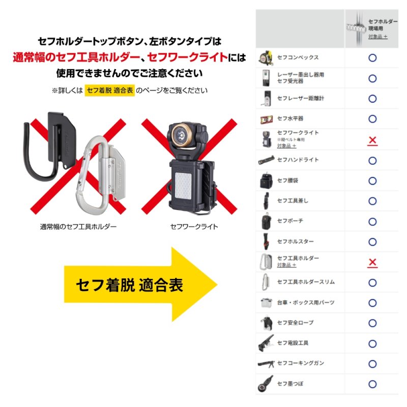 タジマ セフホルダー木質建材用 ビス式 金属 6連 木質建材用ビス取付け