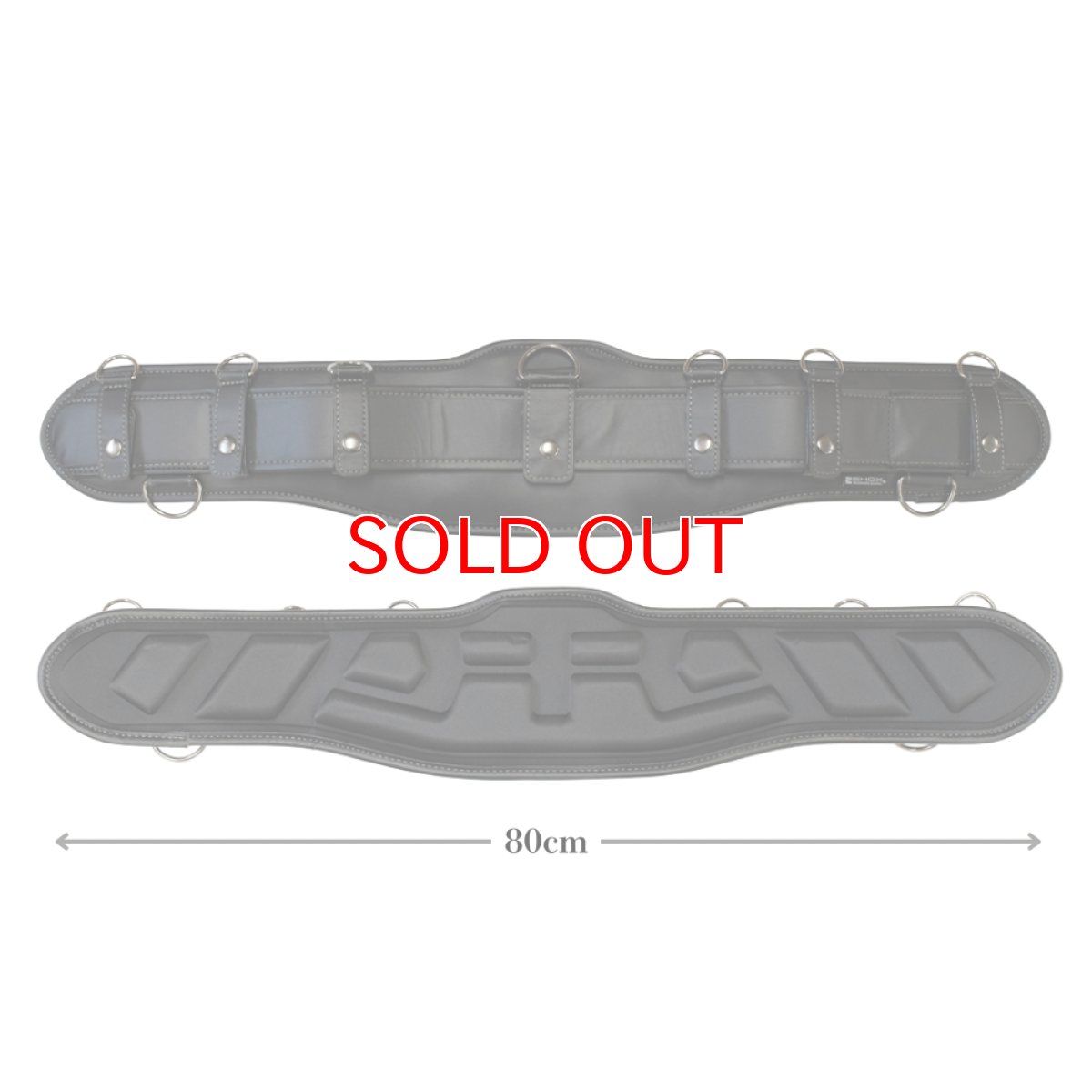 画像5: SHOX 牛本革 腰道具 サポートベルト サポーター 胴当 腰当 EVAプレス成型 クッション 藤原産業 (腰袋や工具差しの装着に) SHX-20 (5)