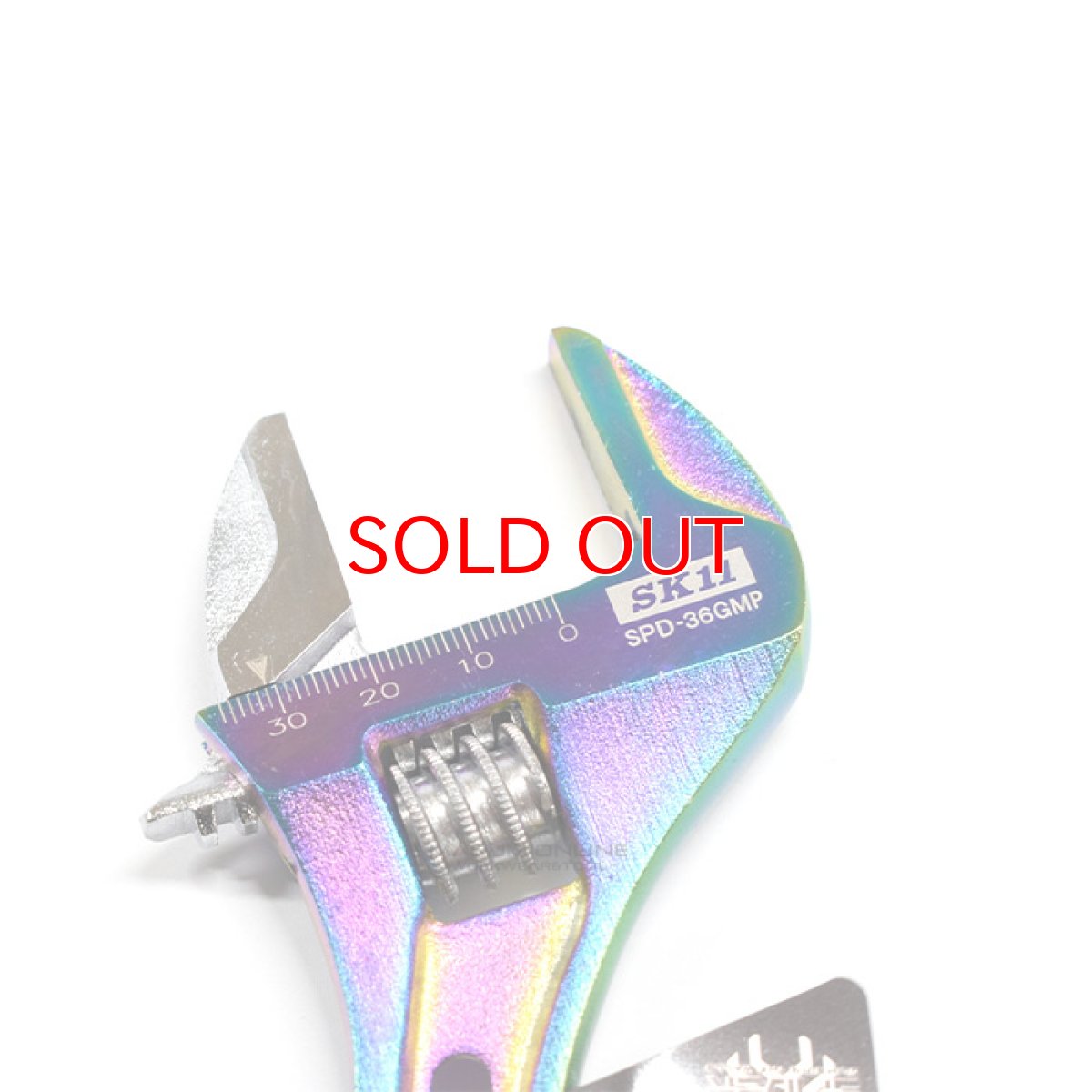 画像3: SK11 藤原産業 虹色チタンコーティング ギア 17mm ワイドモンキレンチ モンキーレンチ レインボー 36mm SPD-36GMP (3)