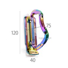 画像4: SK11 藤原産業 虹色チタンコーティング カラビナ ツールフック 工具差し アルミ 鍛造 極太 SPD-TH-M-RIP (4)