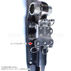 画像3: MIKI 三貴 ミキ ラチェット+ビットホルダー×3 ステンレス製  工具ホルダー 腰道具 [SPH60X-BT5] (3)