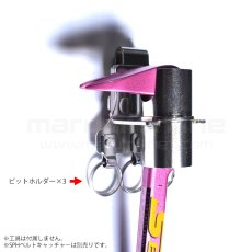 画像3: MIKI 三貴 ミキ ミニバール+ビットホルダー×3 ステンレス製  工具ホルダー 腰道具 [SPH9-BT3] (3)