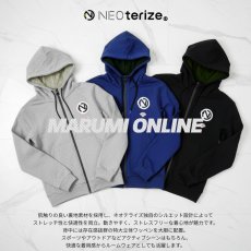 画像2: ネオテライズ スウェットパーカー 起毛ワッペン ストレッチ フーディ メンズ レディース ユニセックス SSL-001 (2)