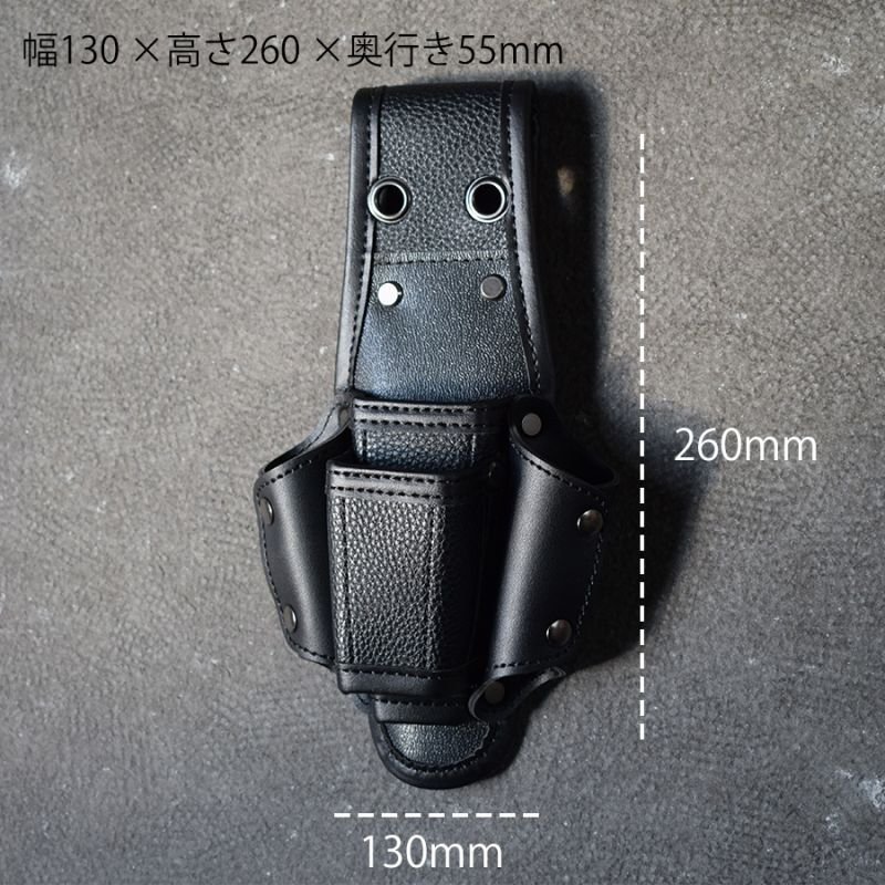 SK11 藤原産業 工具差し レザー調 ツールケース 4丁差し 【SSL-T-4