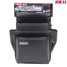 画像2: SK11(藤原産業) 腰袋３段　SWZ-11 各種道工具類の収納 (2)