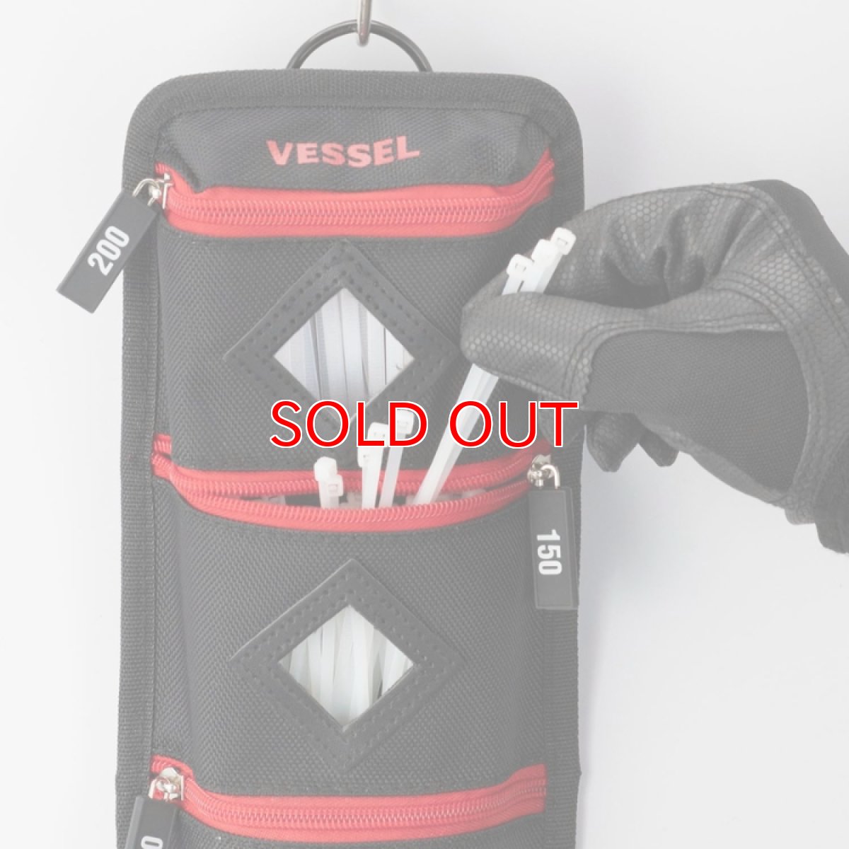 画像5: VESSEL ベッセル TCH-200 結束バンドホルダー（3サイズ収納）100、150、200mmの3つのサイズの結束バンドが収納可能 (5)