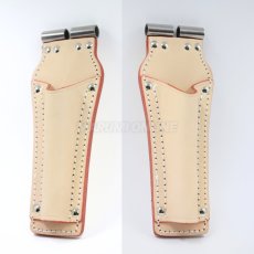 画像2: ニックス 腰道具 KNICKS TIT-100RDX ラチェットホルダー ナチュラル タン チェーン式対応 チタン補強プレート入り (2)