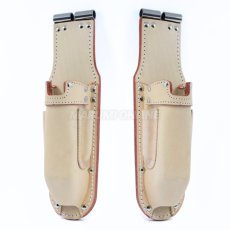 画像2: ニックス 腰道具 KNICKS TIT-111JOCDX 折り畳みタイプ充電ドライバーホルダー ナチュラル タン チェーン式対応 チタン補強プレート入り (2)