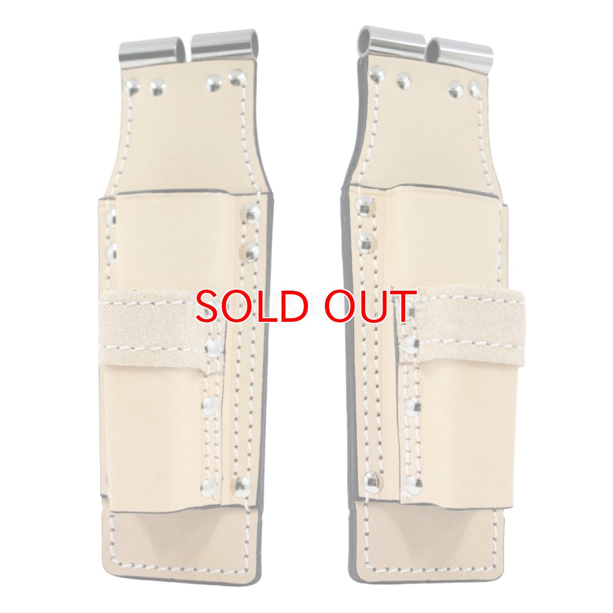 画像2: ニックス 腰道具 KNICKS TIT-201MSDX ラチェットレンチ モンキーホルダー ナチュラル タン チェーン式対応 チタン補強プレート入り (2)