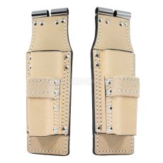 画像2: ニックス 腰道具 KNICKS TIT-201MSDX ラチェットレンチ モンキーホルダー ナチュラル タン チェーン式対応 チタン補強プレート入り (2)