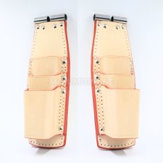 画像2: ニックス 腰道具 KNICKS TIT-303PDX 3段ペンチホルダー ナチュラル タン チェーン式対応 チタン補強プレート入り (2)