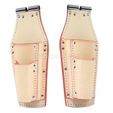 画像2: ニックス 腰道具 KNICKS TIT-301PDX ペンチ・ドライバーホルダー ナチュラル タン チェーン式対応 チタン補強プレート入り (2)