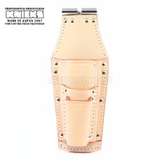 画像1: ニックス 腰道具 KNICKS TIT-302PDX ペンチ・ドライバーホルダー ナチュラル タン チェーン式対応 チタン補強プレート入り (1)