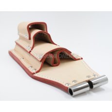 画像3: ニックス 腰道具 KNICKS TIT-302PDX ペンチ・ドライバーホルダー ナチュラル タン チェーン式対応 チタン補強プレート入り (3)