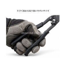画像3: 椿モデル TPC-200 番線カッター 強力鍛造ハンディクリッパー 8番線 切断 ボルトクリッパー 軽量 205mm 建築 建設 工具 (3)