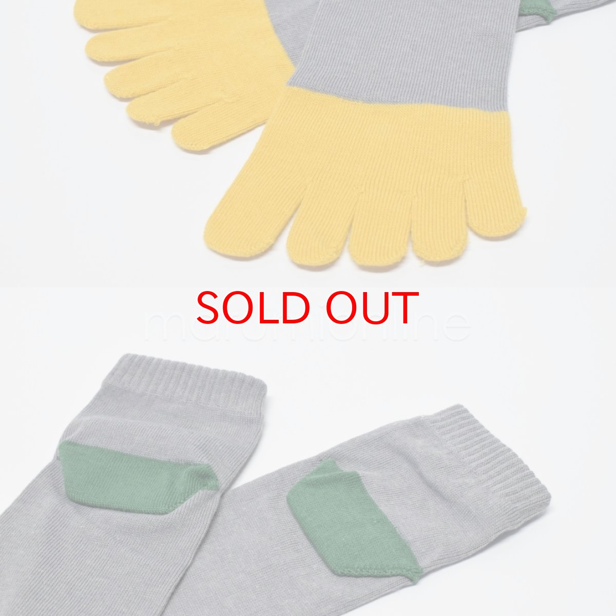 画像7: ユニバーサルオーバーオール 靴下 ソックス メンズ 2足セット コットン 綿 ポリエステル 5本指 UN-401 (7)