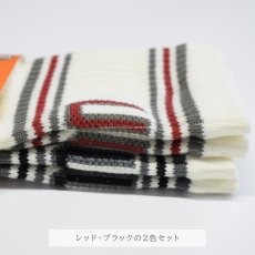 画像4: ユニバーサルオーバーオール 靴下 ソックス メンズ 2足セット コットン 綿 ポリエステル 5本指 UN-501 (4)