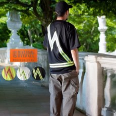 画像1: ユニバーサルオーバーオール プロフェッショナル メンズ 半袖 Tシャツ リフレクタープリント ポリエステル UNIVERSAL OVERALL UN2511222 (1)