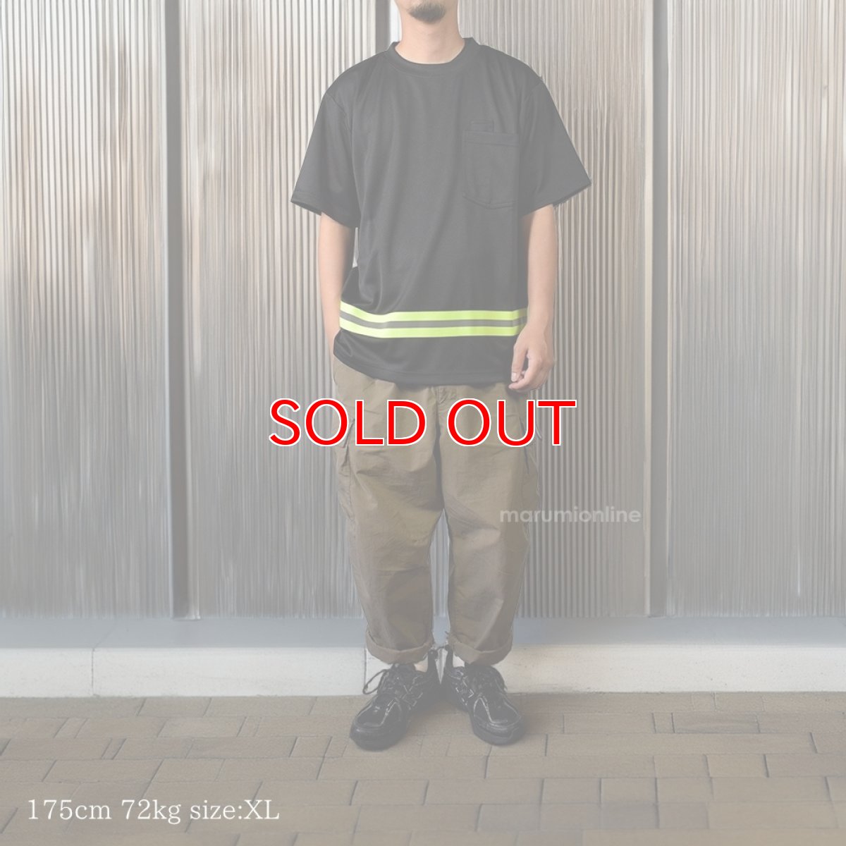 画像3: ユニバーサルオーバーオール プロフェッショナル メンズ 半袖 Tシャツ リフレクタープリント ポリエステル UNIVERSAL OVERALL UN2511222 (3)