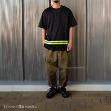 画像3: ユニバーサルオーバーオール プロフェッショナル メンズ 半袖 Tシャツ リフレクタープリント ポリエステル UNIVERSAL OVERALL UN2511222 (3)
