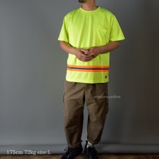 画像7: ユニバーサルオーバーオール プロフェッショナル メンズ 半袖 Tシャツ リフレクタープリント ポリエステル UNIVERSAL OVERALL UN2511222 (7)
