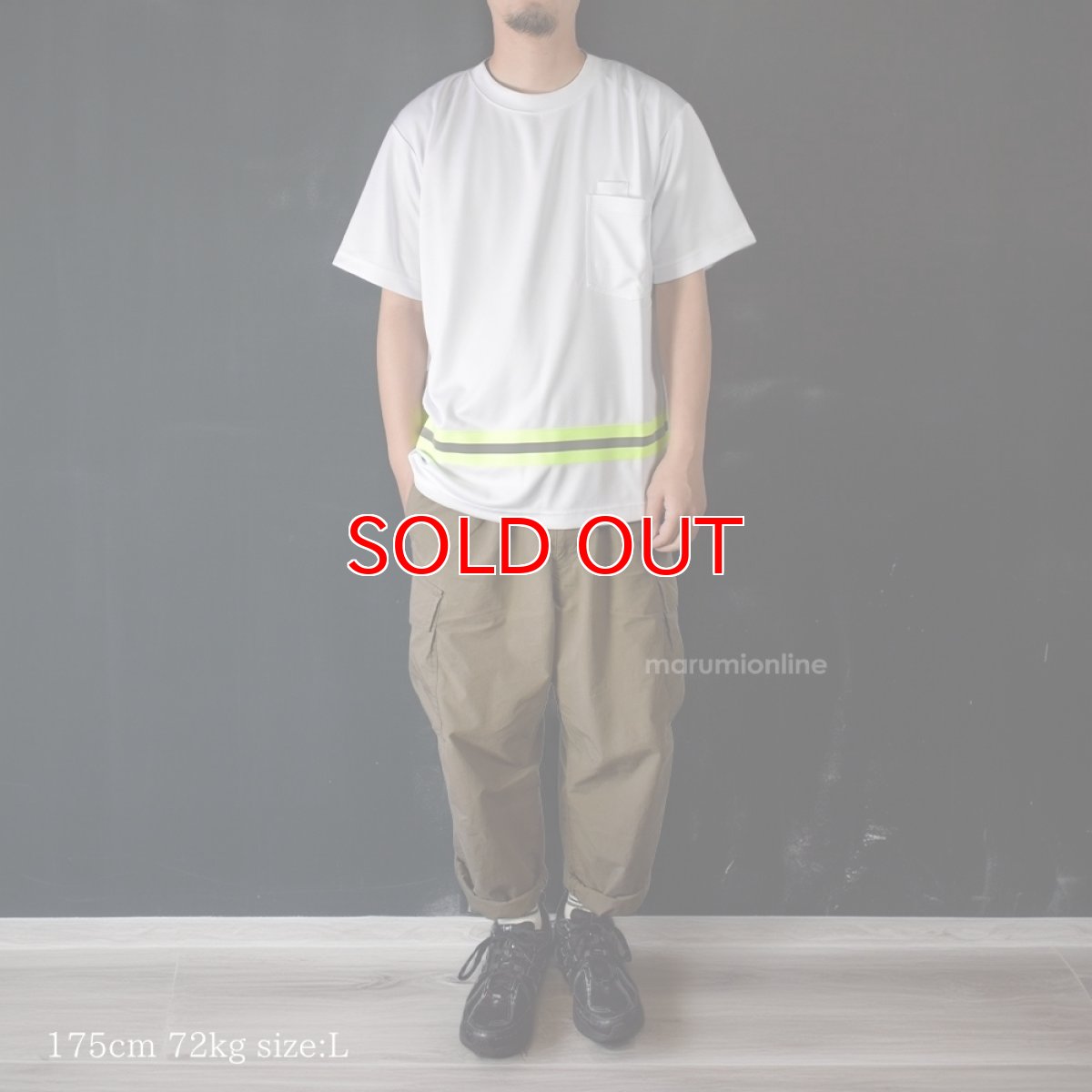 画像4: ユニバーサルオーバーオール プロフェッショナル メンズ 半袖 Tシャツ リフレクタープリント ポリエステル UNIVERSAL OVERALL UN2511222 (4)