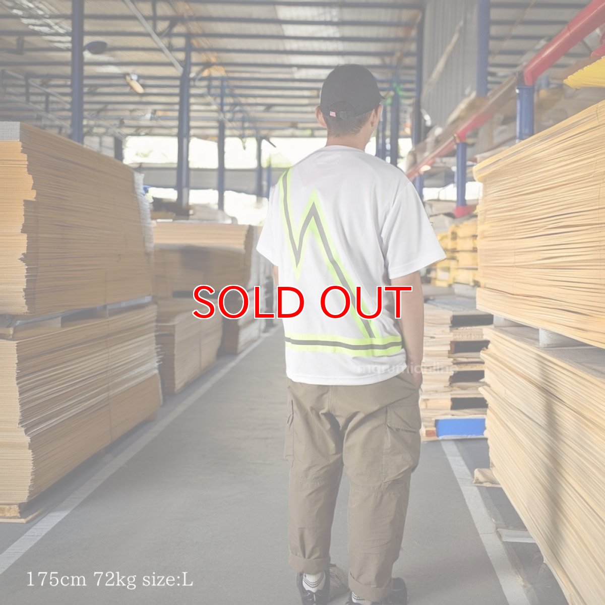 画像5: ユニバーサルオーバーオール プロフェッショナル メンズ 半袖 Tシャツ リフレクタープリント ポリエステル UNIVERSAL OVERALL UN2511222 (5)