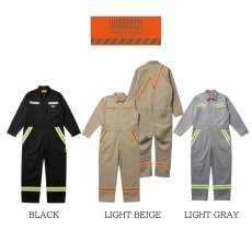 画像2: ユニバーサルオーバーオール プロフェッショナル 作業着 作業服 ハイビズ リフレクター つなぎ ツナギ オールインワン UN2511805 (2)
