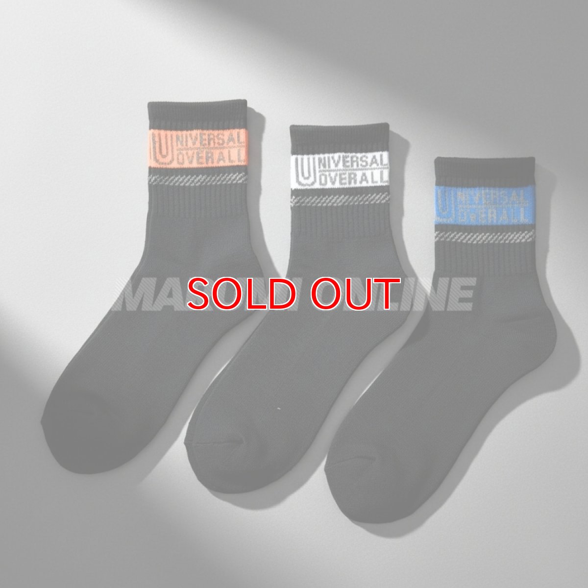 画像4: ユニバーサルオーバーオール 靴下 クォーター ソックス 先丸 メンズ 3足セット コットン 綿 ポリエステル UN-202 (4)