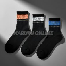 画像4: ユニバーサルオーバーオール 靴下 クォーター ソックス 先丸 メンズ 3足セット コットン 綿 ポリエステル UN-202 (4)