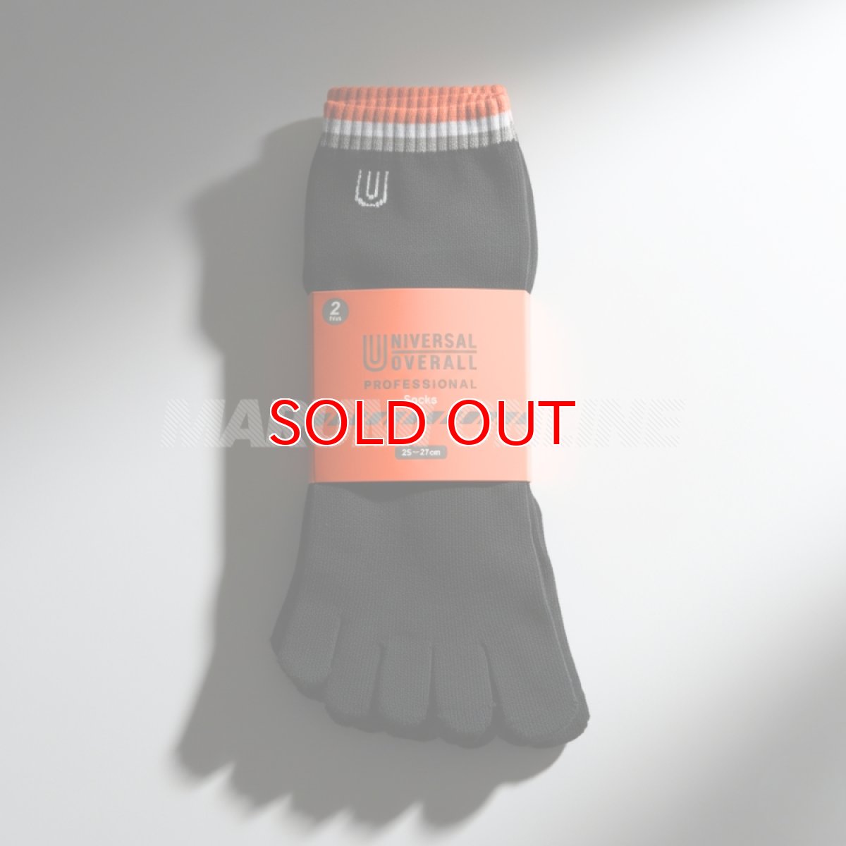 画像4: ユニバーサルオーバーオール 靴下 アンクル ソックス 五本指 メンズ 2足セット コットン 綿 ポリエステル UN-402 (4)