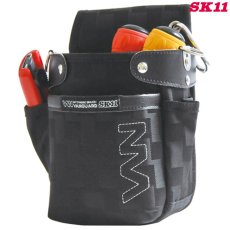 画像3: SK11(藤原産業) 小型腰袋 VGD-07 各種道工具類の収納 (3)