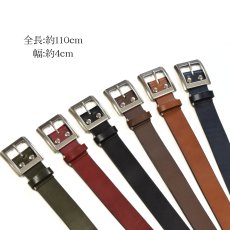 画像3: 姫路レザー ベルト メンズ ビジネス 本革 40mm幅 牛革 国産 日本製 天然皮革素材 (3)