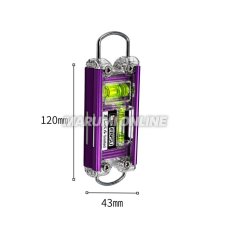 画像4: 鳶レベル2 限定色 水平器 レベル エビス bolaco トビレベル2 120mm 工事 仕事 紫 緑 金 BE-TB (4)