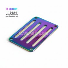 画像1: 安全帯 胴ベルト用 D環止め アルミ合金製 4つ穴 60mm幅ベルト対応 DA-AM4 (1)